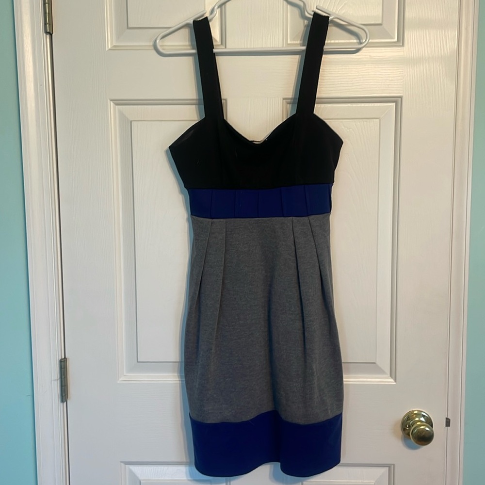 Color block babydoll dress.